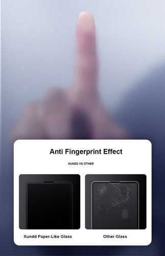 Imagen 8 de 9 de Mica iPad 7/8 10.2 Xundd Protector Tipo Paper Like