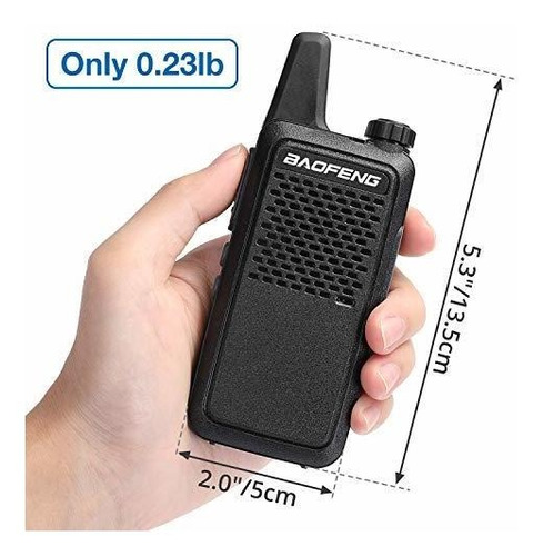 Gt Uhf Two Way Radio 1500mah Bateria Hands Rechargeable Ham