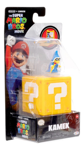 Super Mario Bros Pelicula Figura Kamek C/ Block De Pregunta