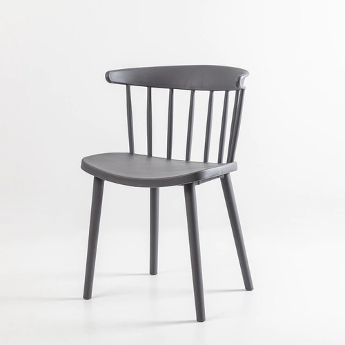 Silla Roma Con Patas De Metal Diseño Moderno Alto Rancho Estructura De La Silla Gris