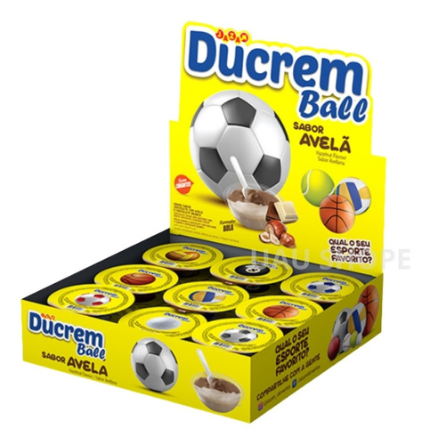 Ducrem ball avelã caixa com 18 de 25g