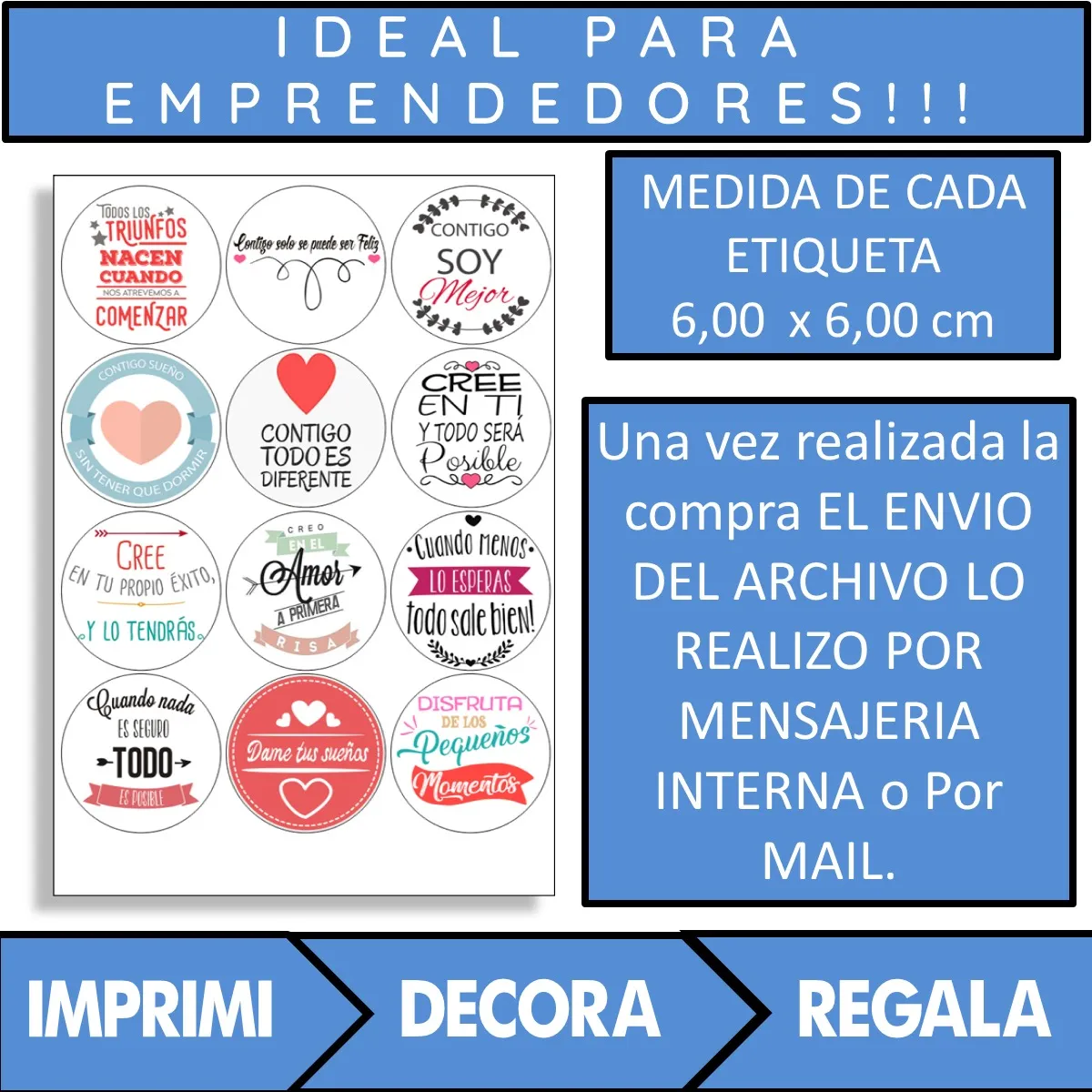 Kit Imprimible 02 "Frases Motivadoras"