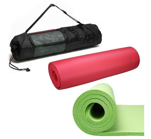 Colchoneta Mat Pilates Fitness Yoga Gym 1cm Espesor + Bolso