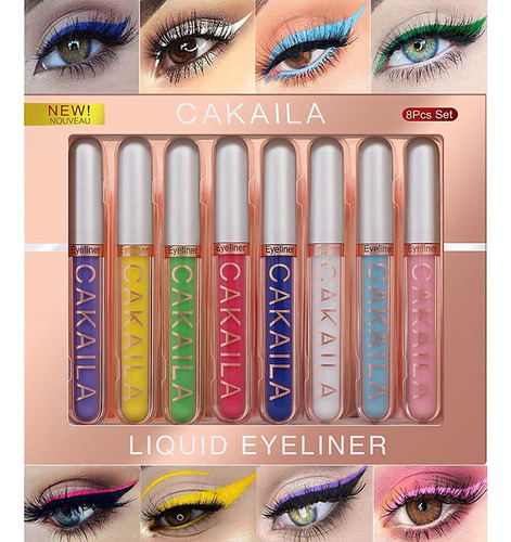 Karnar Juego De Delineador De Ojos Líquido Mate De 8 Colores