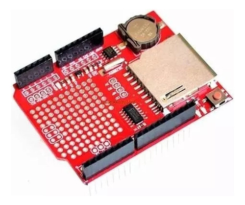 Shield Arduino Uno Data Logger Rtc Ds1307 Slot Sd
