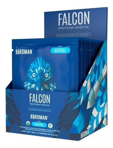 Proteina Fitness Birdman Falcon Natural Caja 12 Pz   Fnamp