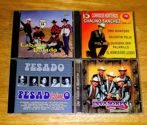 Lote 20 Cds Norteño Banda Regional Mexicano Chalino Valentin