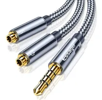 Comprar Cable Divisor De Audio Smartphone 3.5 Mm Trrs A Trs Essager