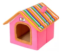 Comprar Casa Para Perro Térmica Casita Perros Gatos Raza Mediana Plegable Y Suave Cama Para Perros Medianos Y Chicos Color Rosa