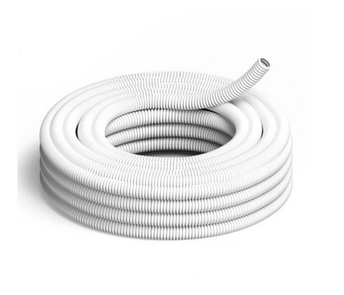 Rollo De Caño Corrugado Blanco Ignifugo 3/4 Electricidad Pvc