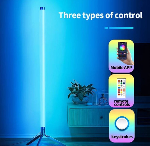 Tubo Led Rgb 1.20m-pixel-programable + App + Control + Base
