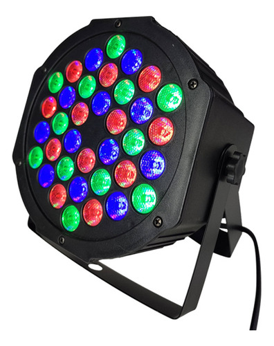 . Ventilador Colorido Con Enchufe Americano 36 Leds