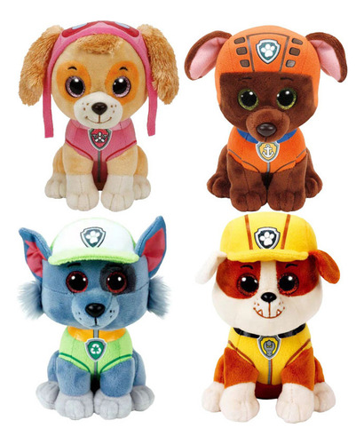 Juego De 4 Juguetes De Peluche Para Perros Paw Patrol Skye A