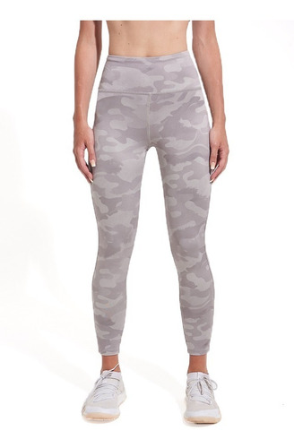 Calza Larga Leggins Mujer Tiro Alto Estampado Militar