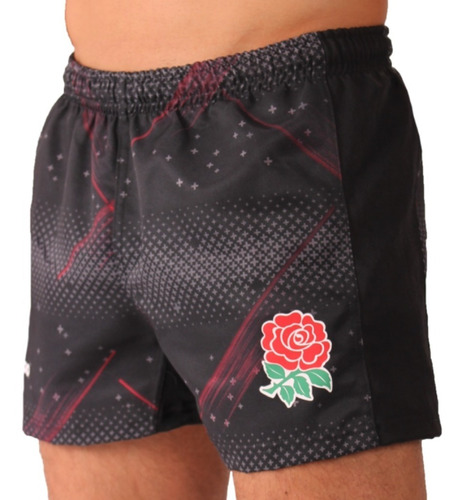 Short De Rugby Inglaterra Negro Adultos Imago