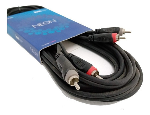 Cable (2) Rca (inicial) A (2) Rca (inicial) X 6 Mts Kwc Neon