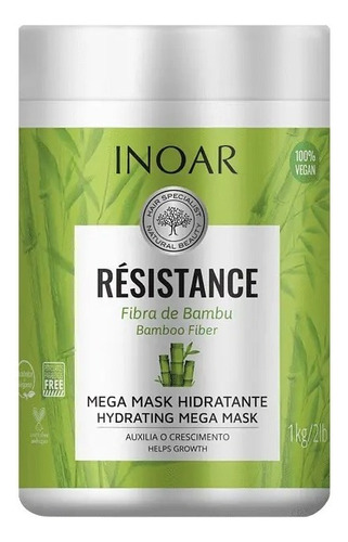 Inoar Mascarilla Capilar Resistece Fibra Bambu 1k