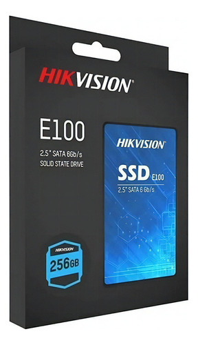 Disco Ssd Hikvision Ssd E100 256g Para Gaming Y Pc Trabajo P Color Negro
