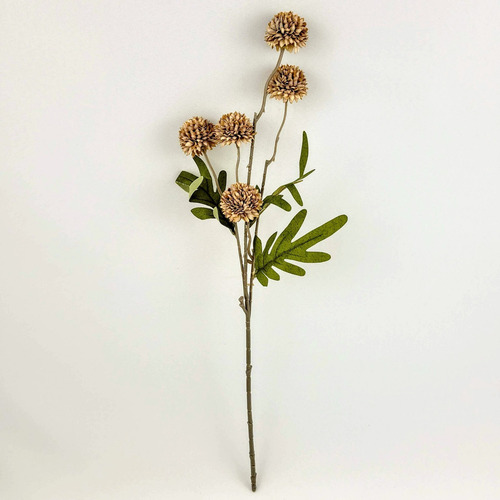 Cravo Marrom Buquê 52x10cm Flor Planta Artificial