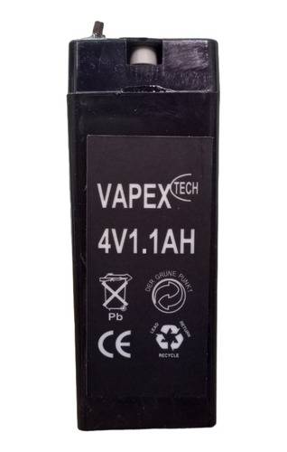 Bateria Gel 4v 1.1ah Vapex Para Luz Emergencia Aeromodelismo