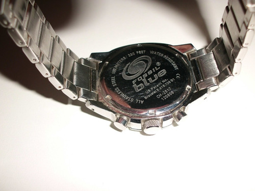 Relogio Pulso Masculino Original Fossil Aco Escovado Prata