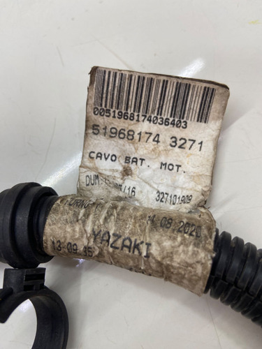 Cabo Negativo Bateria Fiat Uno 1.0 2020 51968174 (Usado)