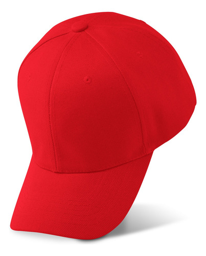 Gorras Acrílico Lisa Mayoreo Bordar Packs 8 10 12 15 20 25 Rojo 15 Piezas