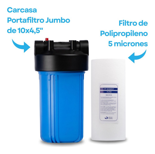 Ablandador De Agua + Carcasa + Filtro Kit Instalación Sarro