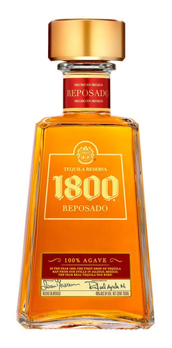 Tequila 1800  Reposado 100% Agave Botella X750ml