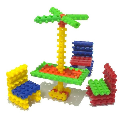 Bloco De Montar Pinos 180 Peças + Livro Pj Masks Colorir