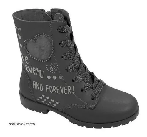Bota pampili ivy preto sales
