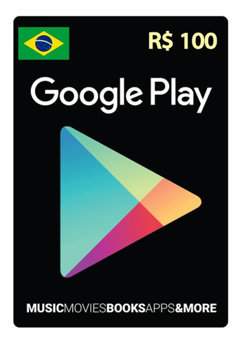 Google Play Brasil 100 Play Store Android Egift Card