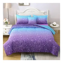 Comprar Jqunhome Glitter Conjunto De Edredones Gemelos, Cama De 6 Pi