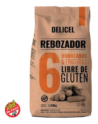 Rebozador Delicel Sin T.a.c.c Oferta 6 Paq De 500grs 