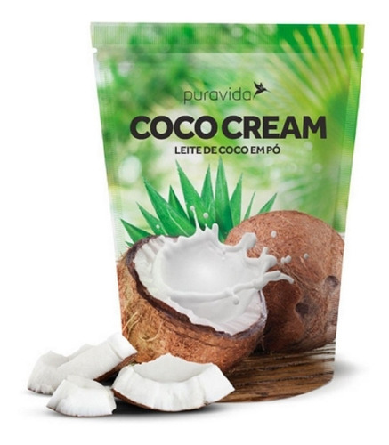 Coco Cream Leite De Coco Em Pó 1kg Puravida Creme Pura Vida