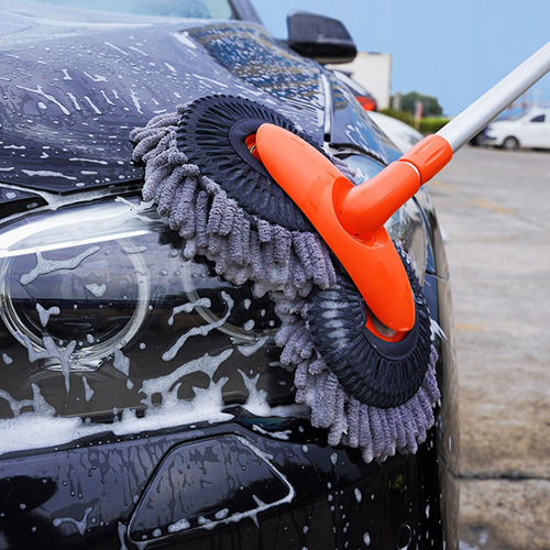 Cepillo Retráctil De Doble Capa Para Lavado De Autos