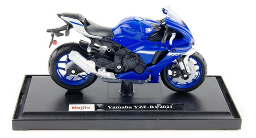 Yamaha 2021 Yzf-r1. Escala 1:18 Maisto. 12cms.