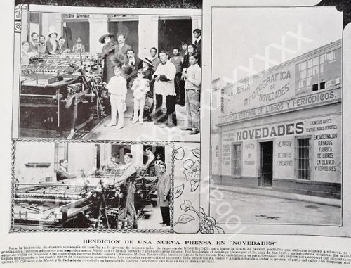 Cartel Inauguran Imprenta Y Litografia Novedades 1909 597