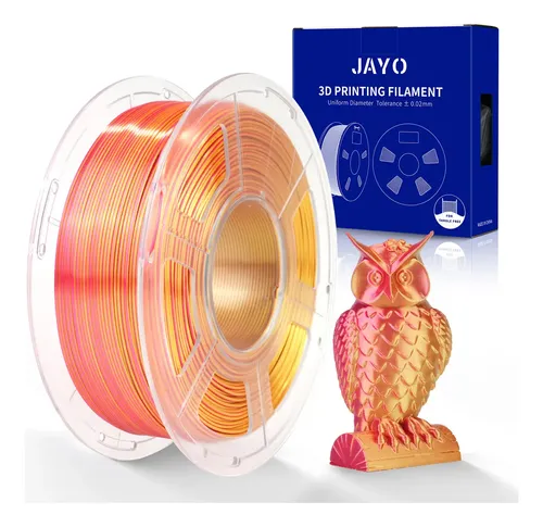 Filamento Silk Pla+ Jayo 1.1Kg Doble Color, Brillante Y Liso
