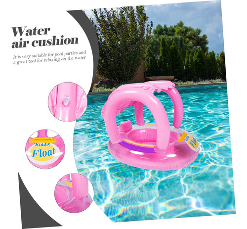 Flotador Inflable Salvavidas Para Bebe Con Techo Proteccion