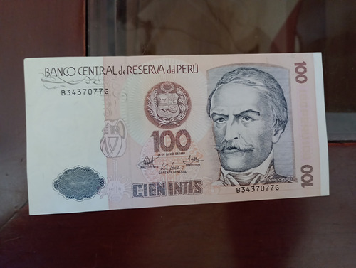 Billete De 100 Intis Perú