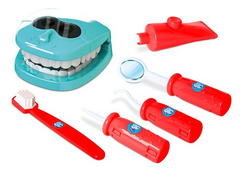 Dr Dentista Kit Doutor Infantil Faz De Conta - Samba Toys