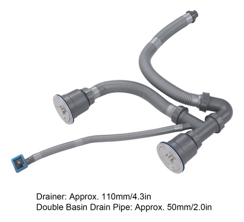 Kit De Drenaje Universal Chen Sink De Doble Manguera Quick I