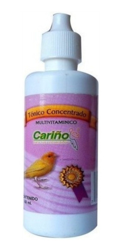 Imagen 1 de 1 de Tónico Multivitaminado Para Canario Marca Cariño 40 Ml.