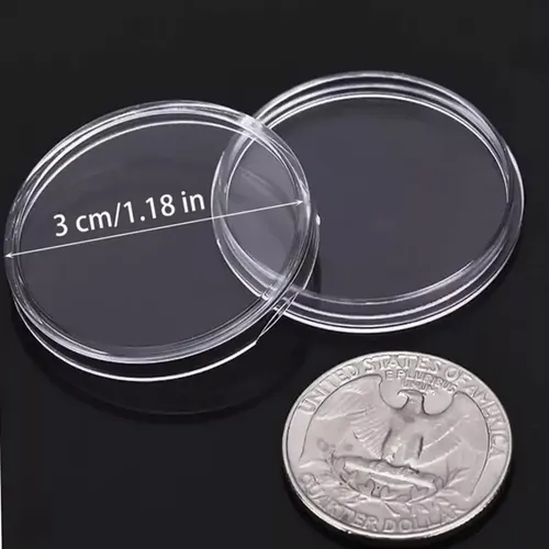 windyday 100 Cápsulas Monedas Redondas Funda Monedas Plástico con Caja Organizador Almacenaje para Materiales Colección Monedas (25 mm) Good windyday 100 Cápsulas Monedas Redondas Funda Monedas Plástico con Caja Organizador Almacenaje para Materiales Colección Monedas (25 mm) Good