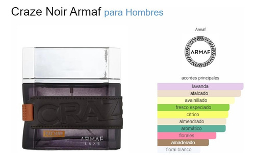 Perfume Armaf Craze Noir Edp 100ml Caballero