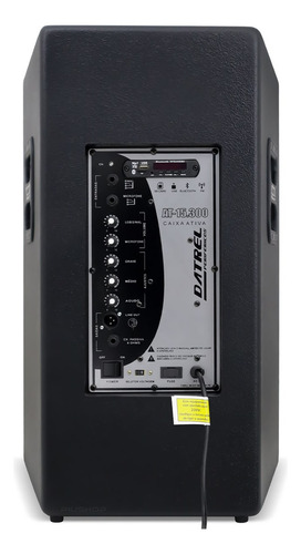 Pastor Caixa Ativa Passiva 15 600w Microfone Dylan + P10 Cor Preto 110v/220v