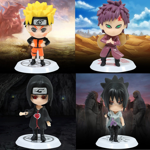 Naruto Shippuden Figura Coleccion Paquete 6 Piezas