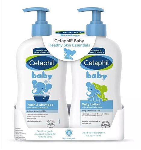 Cetaphil Pack Baby Wash & Shampoo + Daily Lotion Para Bebé