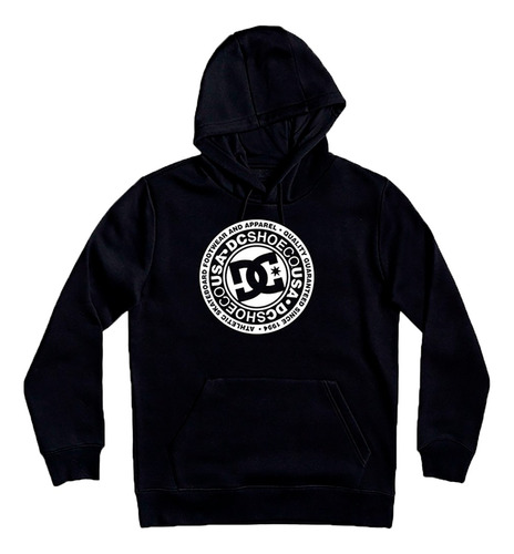 Dc Buzo C/ Capucha Lifestyle Hombre Circle Star Negro Ras